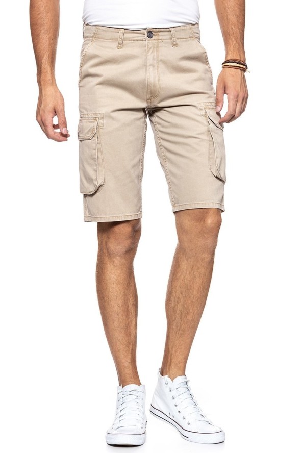 SPODENKI MĘSKIE WRANGLER CARGO SHORT CORNSTALK W15DKC335 112126788