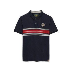 Koszulka polo w paski Superdry Vintage