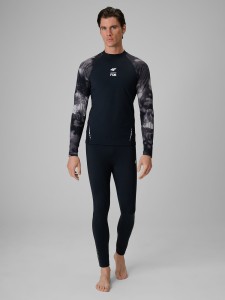 4F Legginsy do pływania i sportów wodnych z filtrem UPF50+ męskie - czarne XL