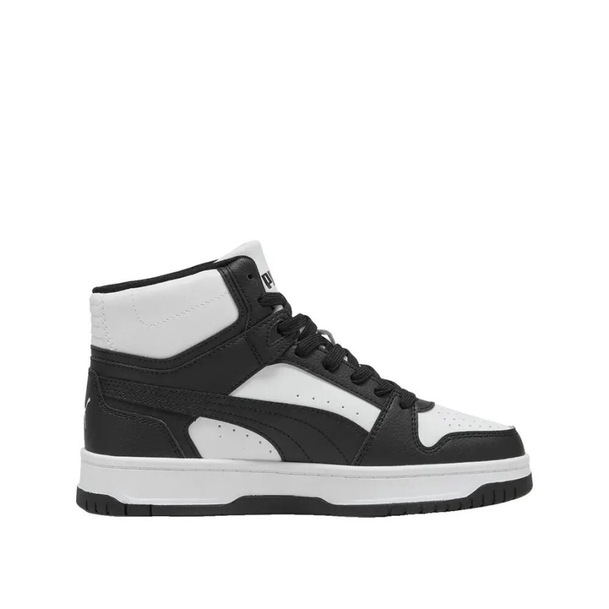 Buty PUMA Rebound Slam Mid Jr Białe