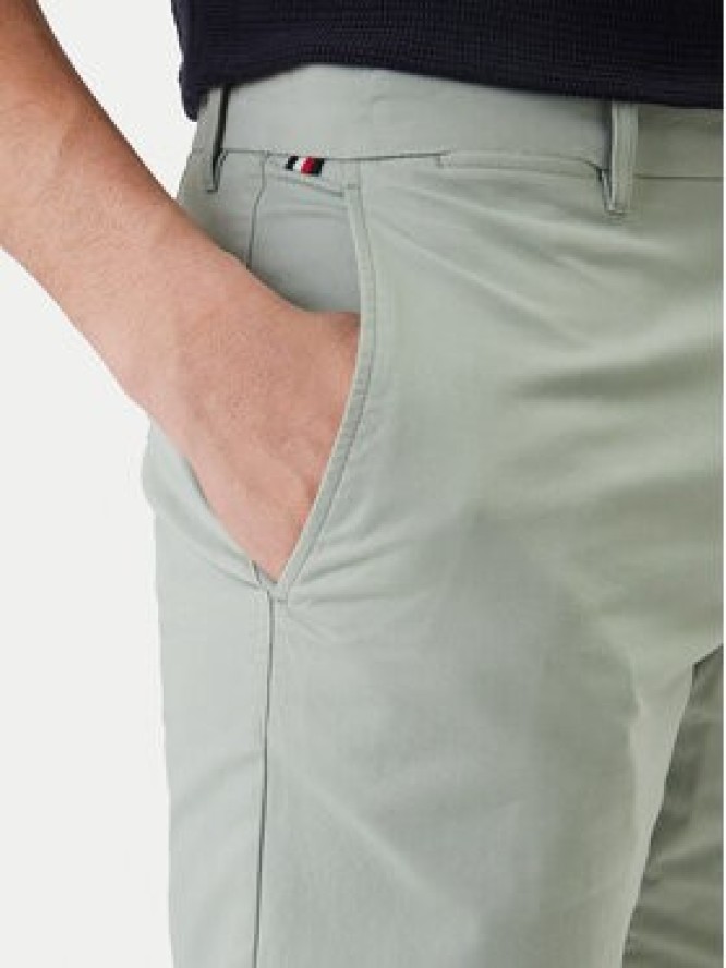 Tommy Hilfiger Szorty materiałowe Denton 9.5 MW0MW42351 Zielony Slim Fit