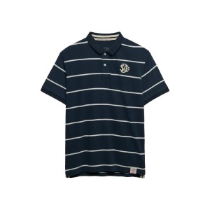Koszulka polo w paski Superdry Vintage
