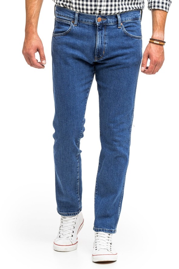 WRANGLER LARSTON MĘSKIE SPODNIE JEANSOWE COOL BLUE W18SKT32Q 112145868