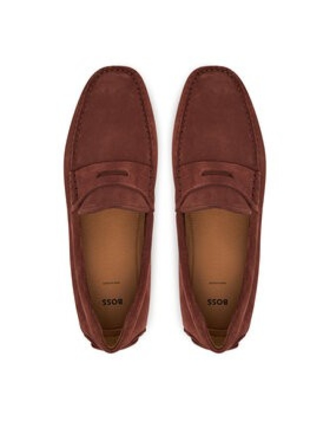 BOSS Mokasyny Noel_Mocc_sdpeb 50541750 Bordowy