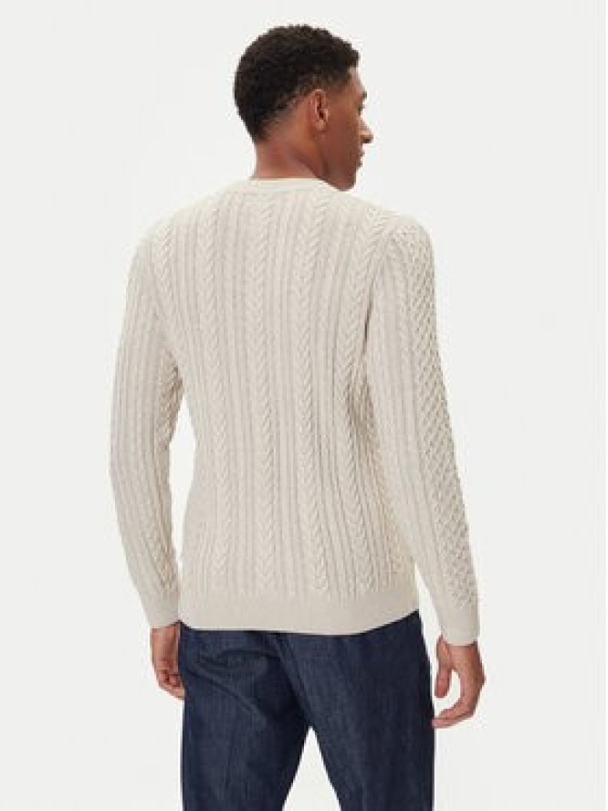 Jack & Jones Sweter Blusean 12283486 Beżowy Regular Fit
