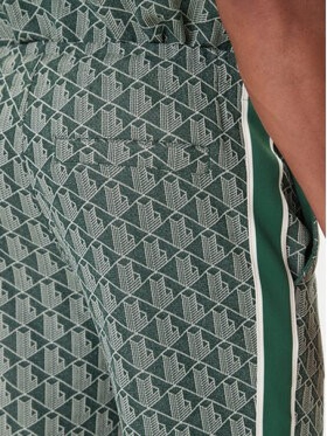 Lacoste Spodnie dresowe XH1440 Zielony Regular Fit