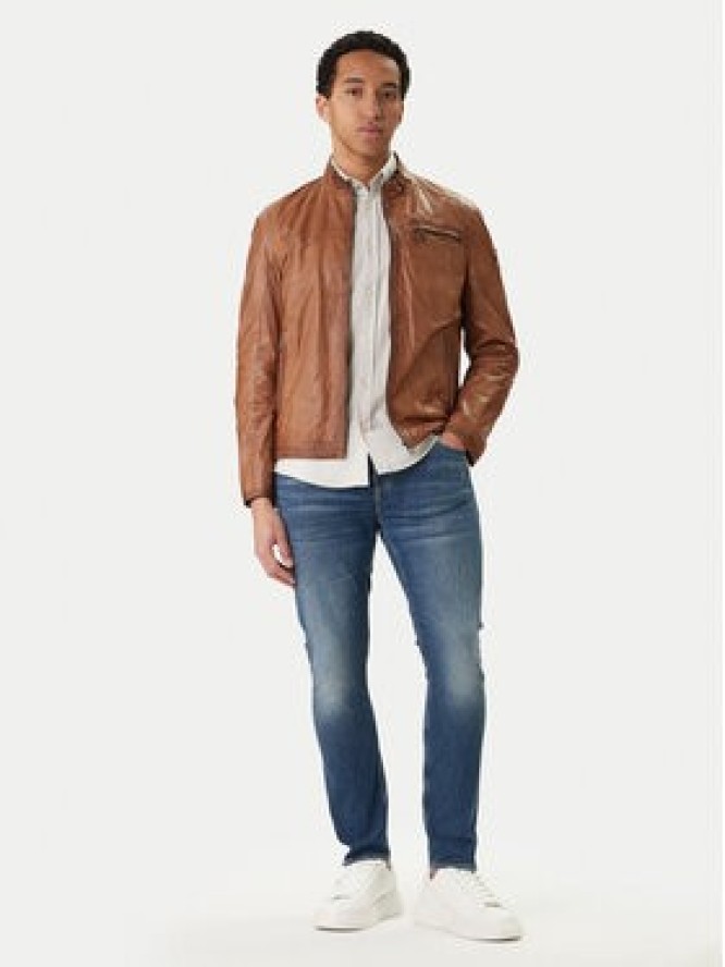 Guess Jeansy Chris M2YA27 D4Q42 Granatowy Super Skinny Fit