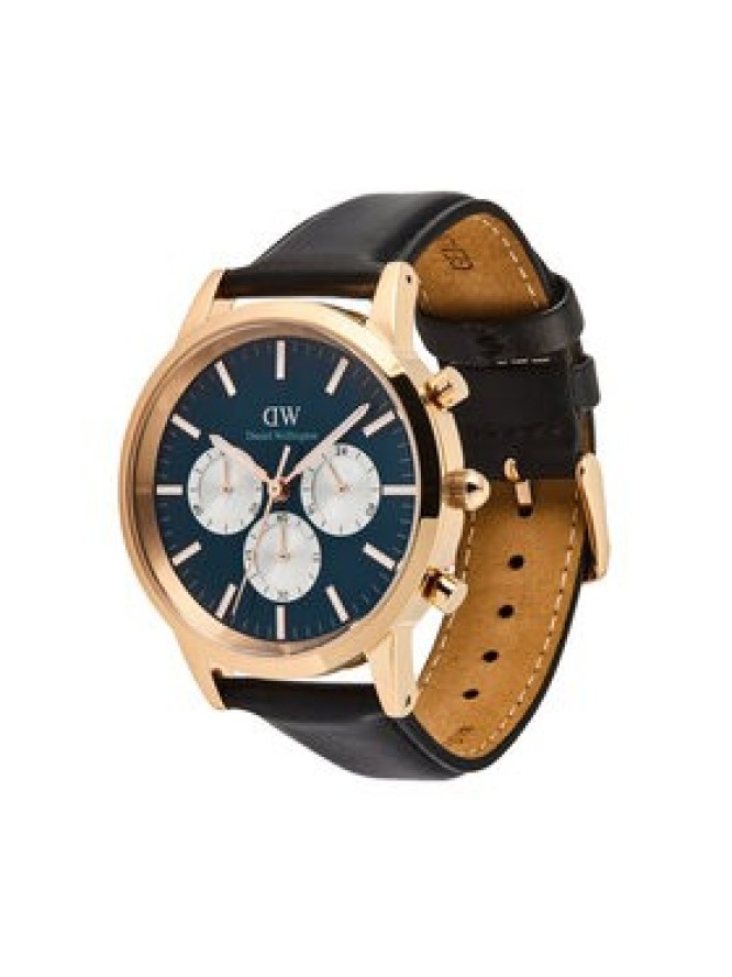 Daniel Wellington Zegarek Iconic Chronograph St Mawes Arctic Panda DW00100877 Czarny