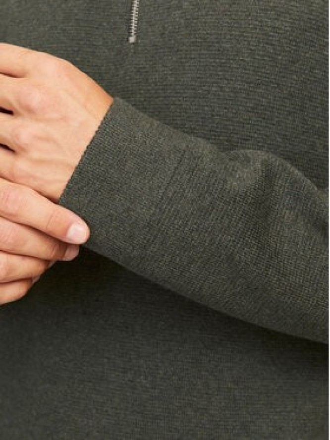 Jack & Jones Sweter Milano 12259664 Szary Relaxed Fit