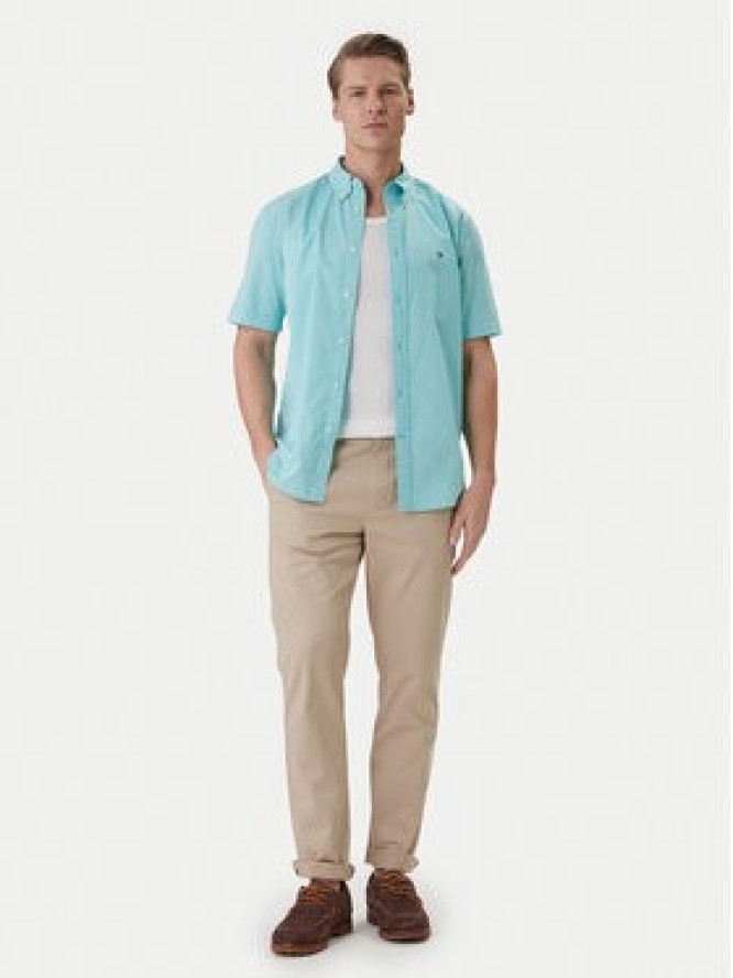 Tommy Hilfiger Koszula MW0MW42630 Turkusowy Regular Fit