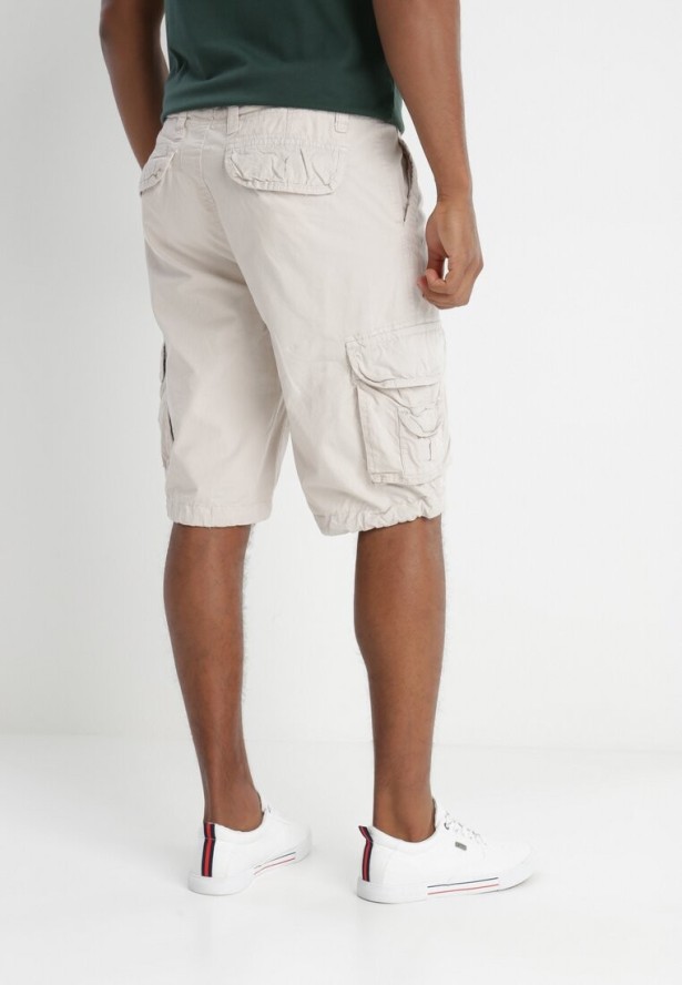 Beżowe Szorty Bawełniane Cargo Achala