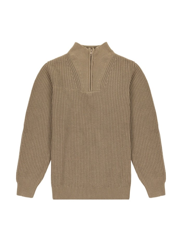 WRANGLER MĘSKI SWETER HALF ZIP KNIT LEAD 112343105 W8D0016778