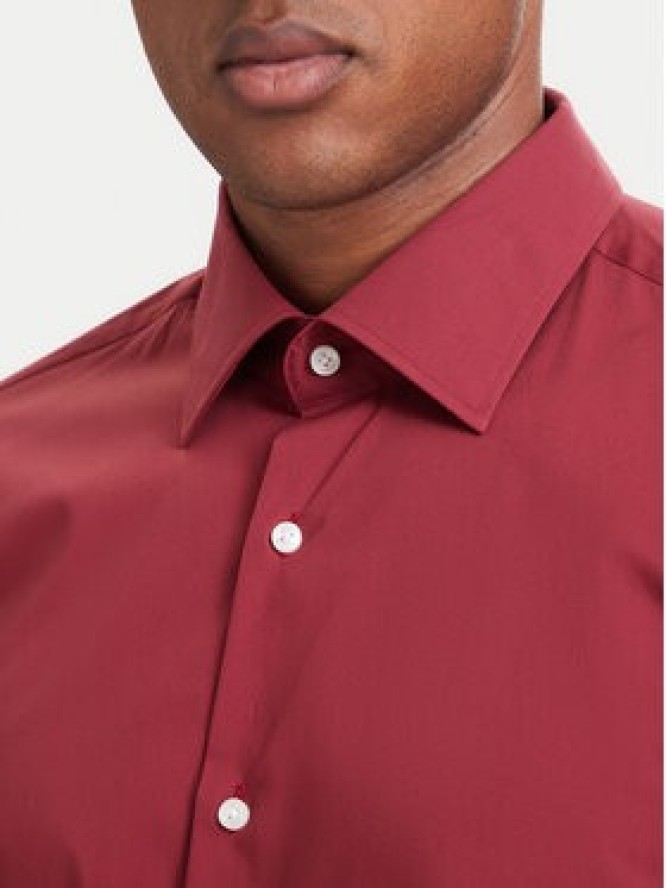 BOSS Koszula 50473265 Czerwony Regular Fit