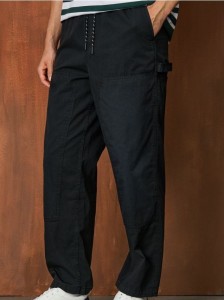 Spodnie straight fit - czarny