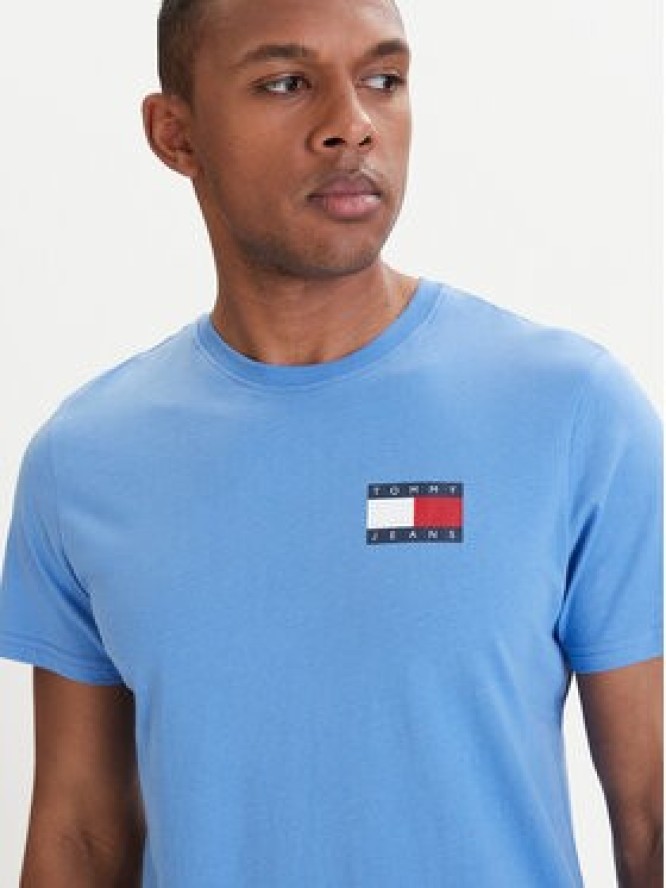 Tommy Jeans T-Shirt DM0DM20740 Niebieski Slim Fit