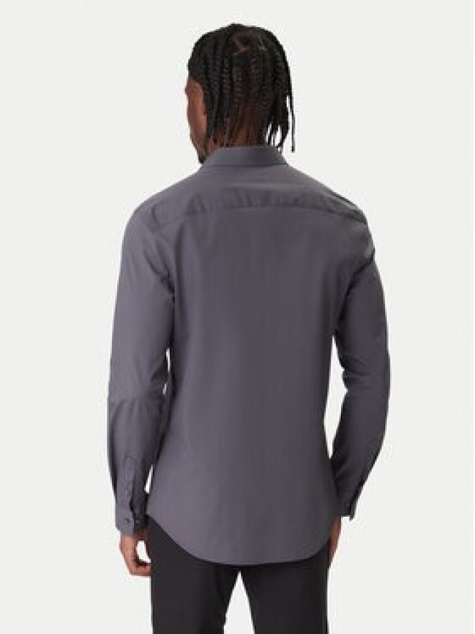 Calvin Klein Koszula LV04LB145G Szary Slim Fit