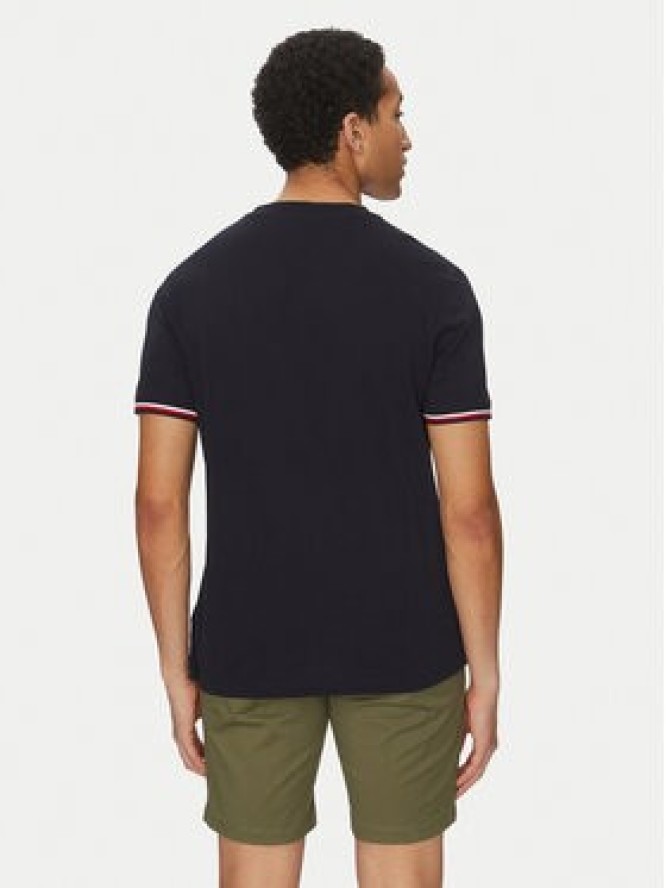 Tommy Hilfiger T-Shirt Global Stripe MW0MW38630 Granatowy Regular Fit