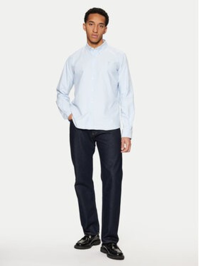 AMI Paris Koszula USH060.CO0031 Błękitny Regular Fit