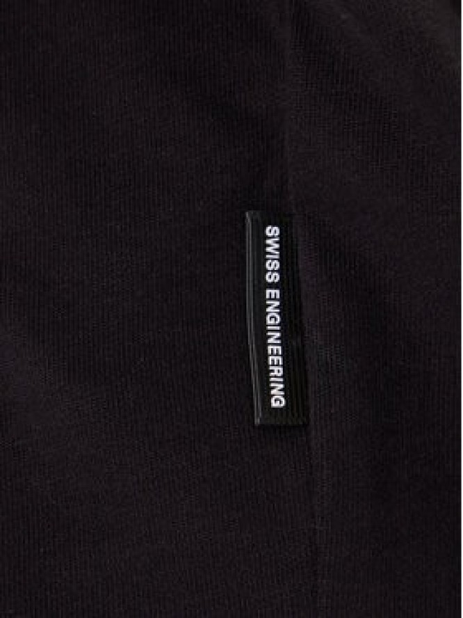 On T-Shirt Club-T 1ME1005 Czarny Relaxed Fit