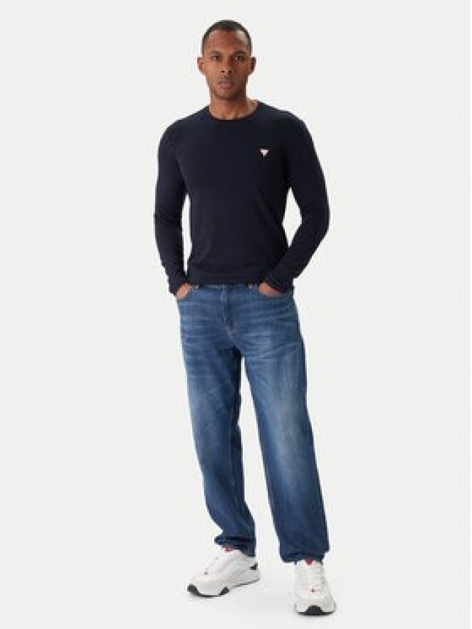 Guess Longsleeve M2YI28 J1314 Granatowy Slim Fit