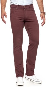 WRANGLER SPODNIE MĘSKIE GREENSBORO RED MAHOGANY W15QTJ17M 112127090