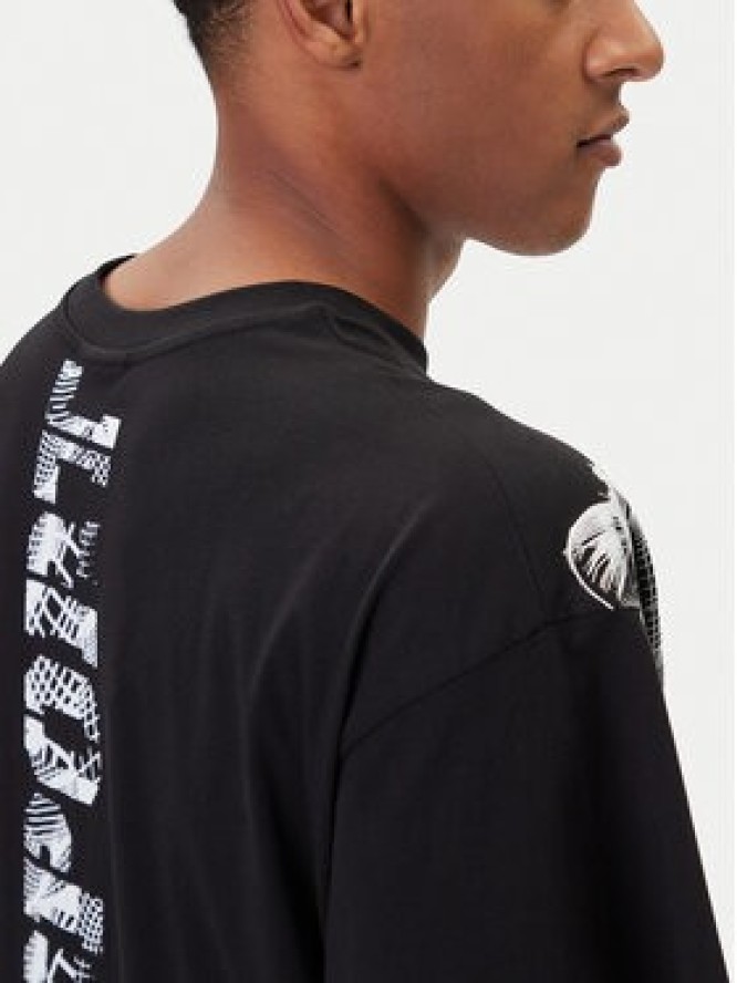 Plein Sport T-Shirt FAEC MTK8360 STE001N Czarny Loose Fit