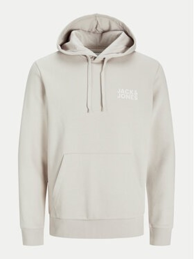 Jack & Jones Bluza Corp Logo 12152840 Beżowy Standard Fit
