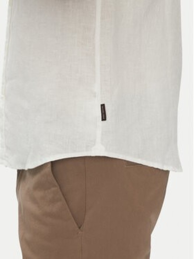 Michael Kors Koszula CS1400I4YT Biały Slim Fit