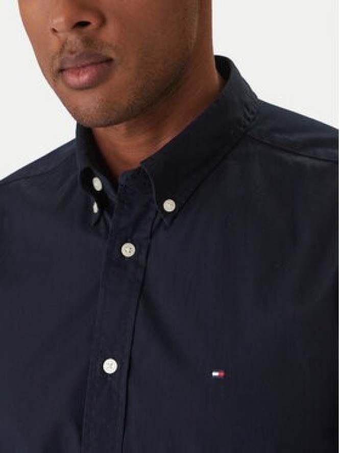Tommy Hilfiger Koszula Core Flex MW0MW39988 Granatowy Regular Fit