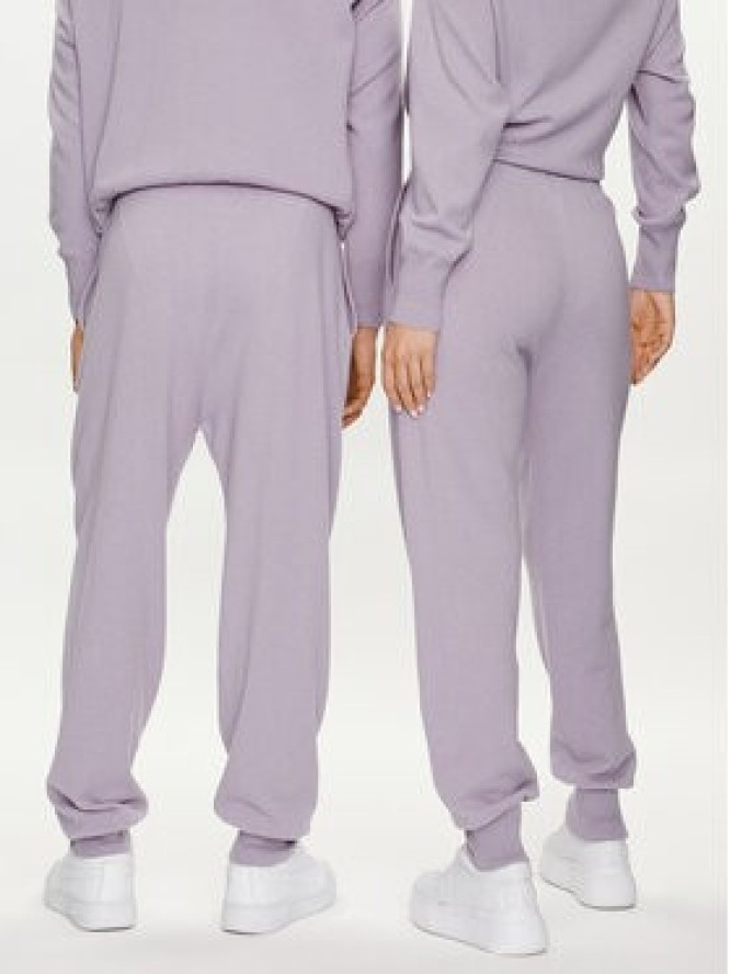 Pangaia Spodnie dresowe Archive Recycled Cashmere Fioletowy Loose Fit