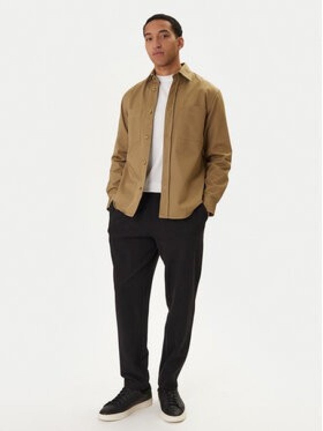 BOSS Koszula H-Owen 50556121 Khaki Relaxed Fit