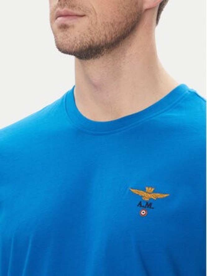 Aeronautica Militare T-Shirt 251TS1580J372 Niebieski Regular Fit