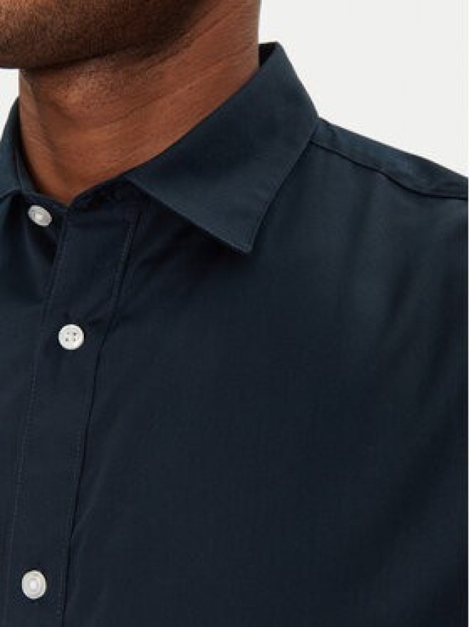 Jack & Jones Koszula Joe 12195062 Granatowy Slim Fit