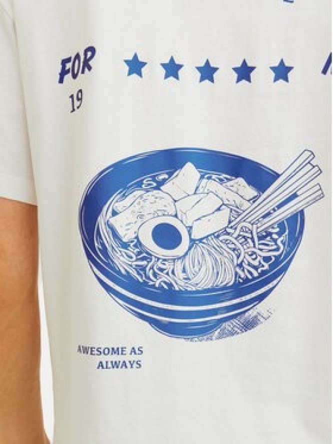 Jack & Jones T-Shirt Charge 12269384 Biały Relaxed Fit