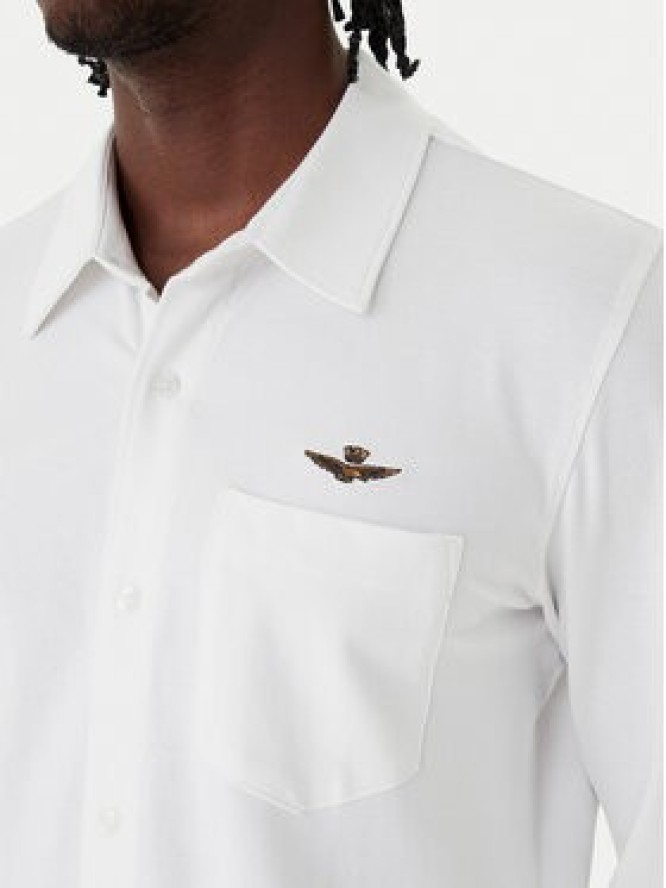Aeronautica Militare Koszula 261CA1313UP00408 Biały Regular Fit