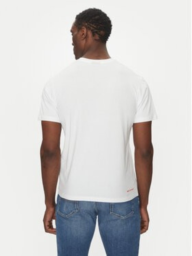 Save The Duck T-Shirt DT1194M BESY20 Biały Regular Fit