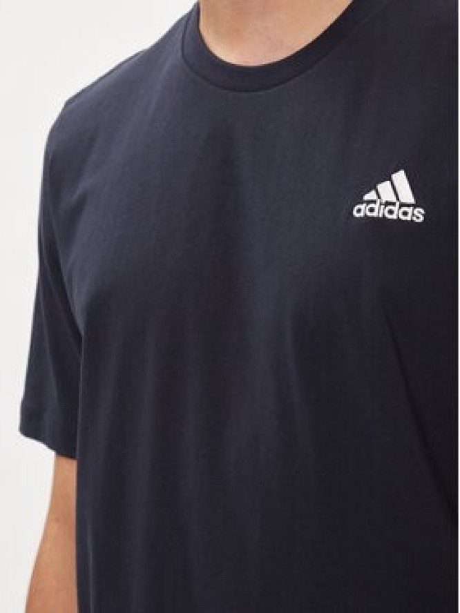 adidas T-Shirt Essentials Single Jersey Embroidered Small Logo T-Shirt HY3404 Niebieski Regular Fit