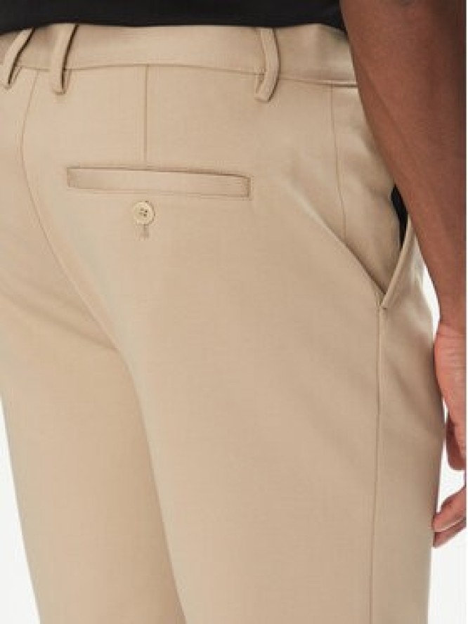 Lindbergh Szorty materiałowe 30-506062 Beżowy Regular Fit