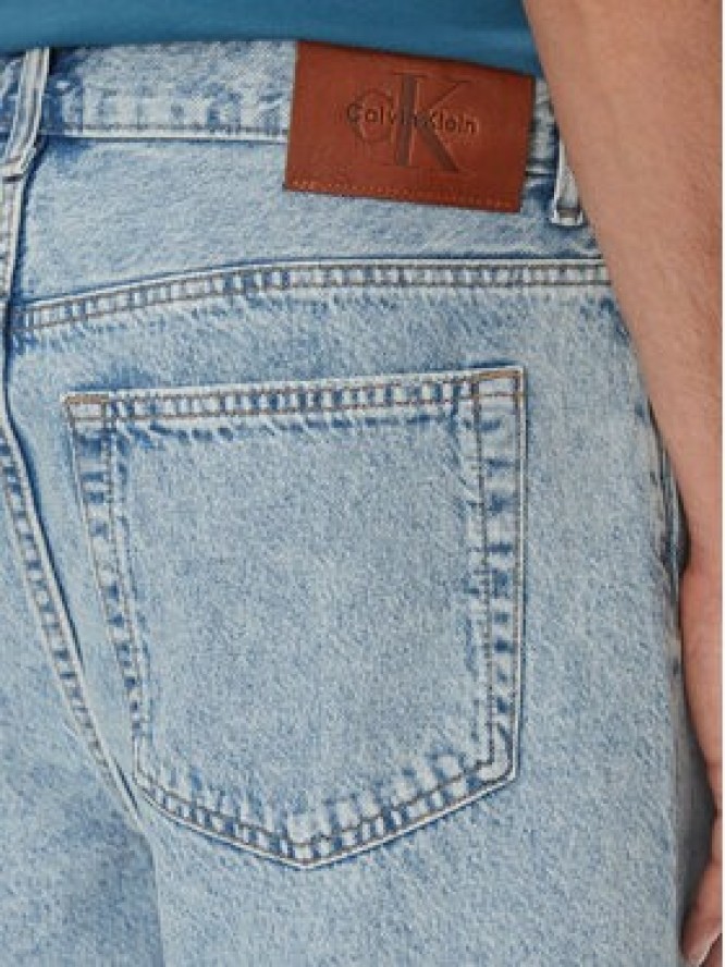 Calvin Klein Jeans Szorty jeansowe 90's LV04RB930G Niebieski Regular Fit