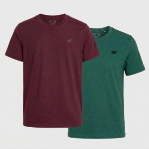 KOSZULKA MĘSKA LIMITOWANA 4F T-SHIRT KOMPLET ZESTAW 2 SZTUKI L M3948 SS26