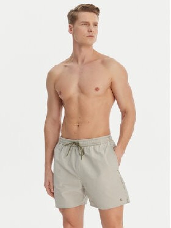 Calvin Klein Swimwear Szorty kąpielowe LV00N61040 Zielony
