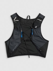 4F Kamizelka do biegania męska - czarna Uniwersalny