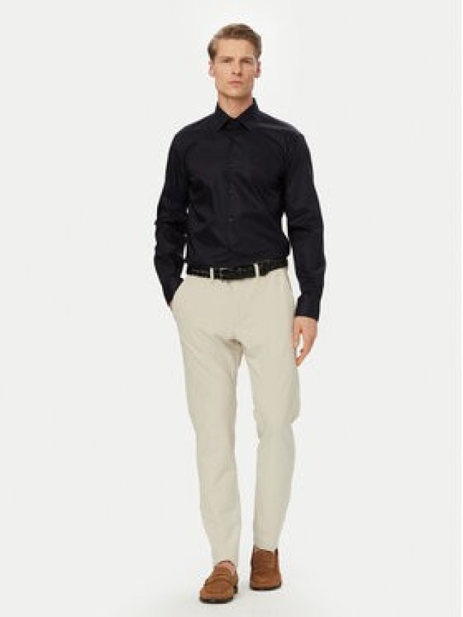 BOSS Koszula H-Hank 50560704 Granatowy Slim Fit