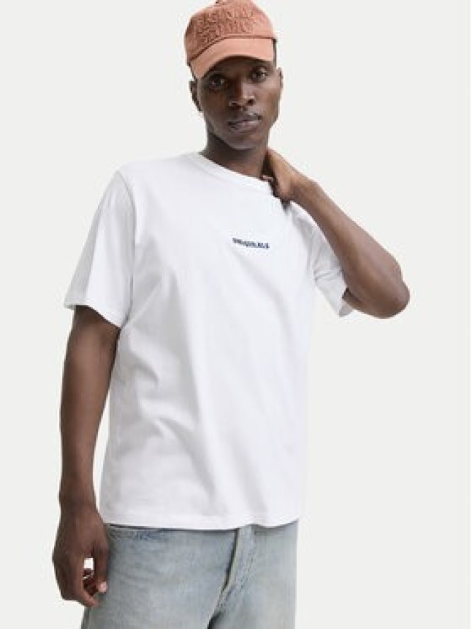 Jack & Jones T-Shirt Meadows Minimal 12283630 Biały Loose Fit