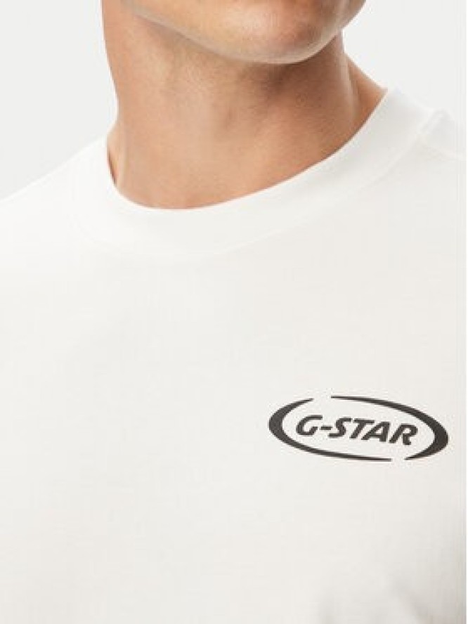 G-Star Raw T-Shirt 90s Logo D28921-D976 Biały Regular Fit