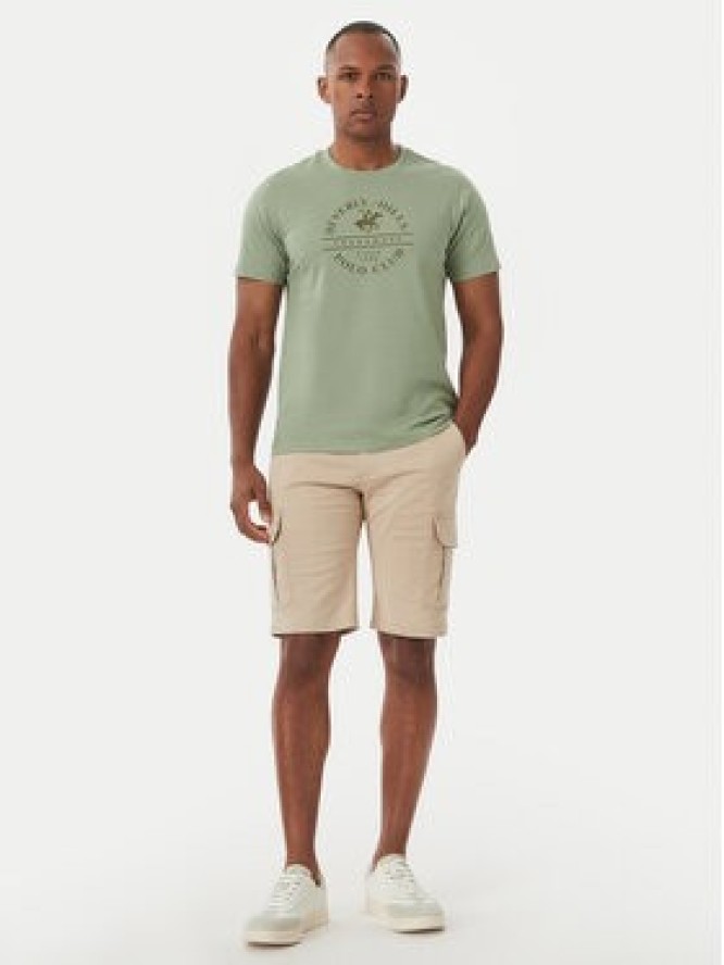 Beverly Hills Polo Club T-Shirt M1369 Zielony Regular Fit