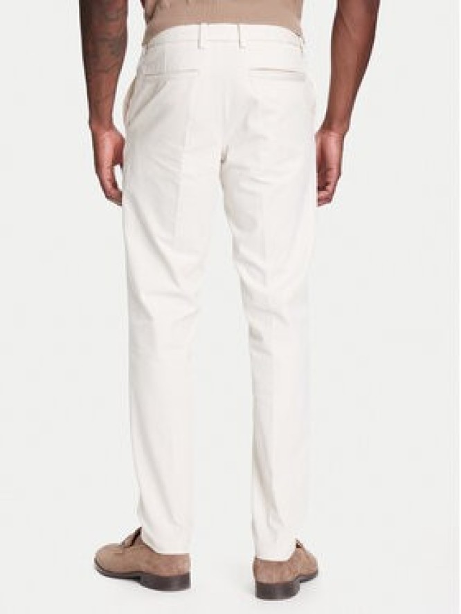 BOSS Chinosy P-Kaiton1 50543945 Écru Slim Fit