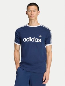 adidas T-Shirt 3-Stripes Ringer KF0419 Granatowy Slim Fit