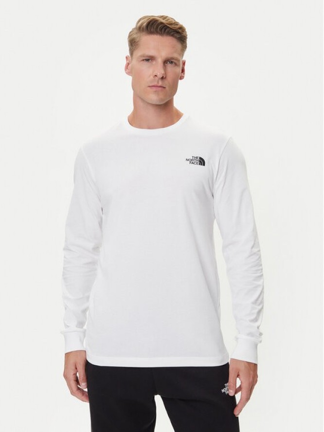 The North Face Longsleeve Easy NF0A8A6F Biały Regular Fit