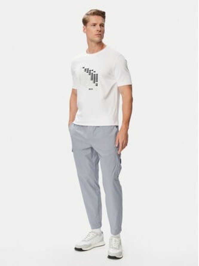 BOSS T-Shirt Network Flag 50566853 Biały Regular Fit